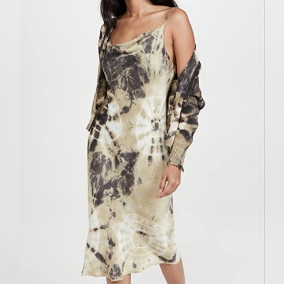 Young Fabulous & Broke Evie Satin Slip Dress in Toffee Caramel Bronze L … - Picture 5 of 14